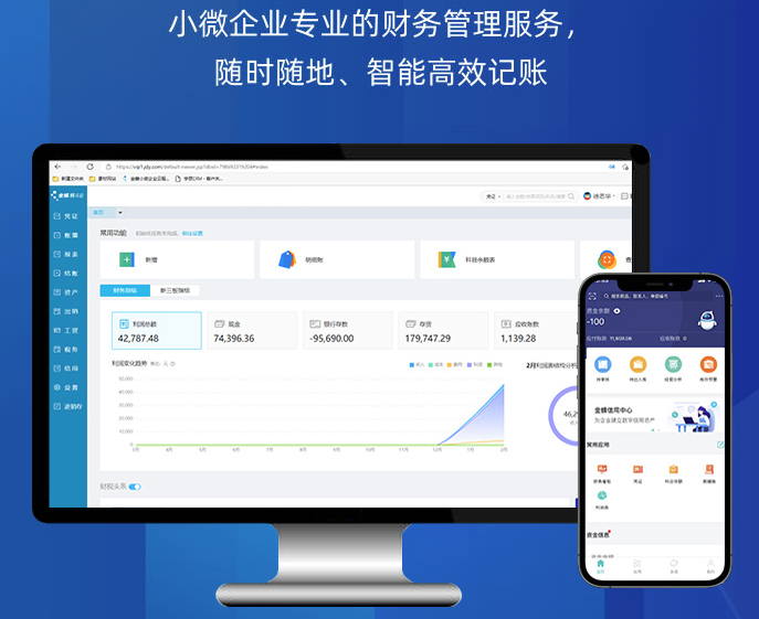金蝶云会计小微企业管理软件