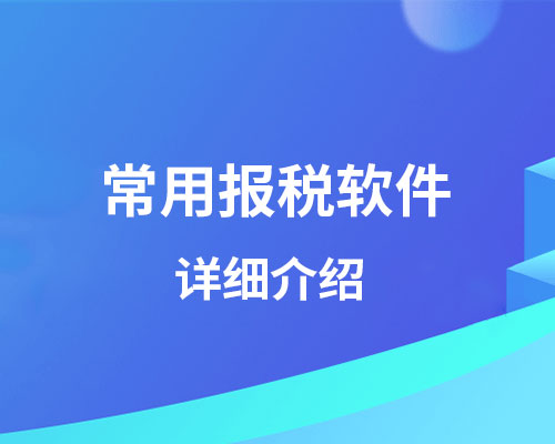 报税用哪个软件？（电子税务报税介绍）