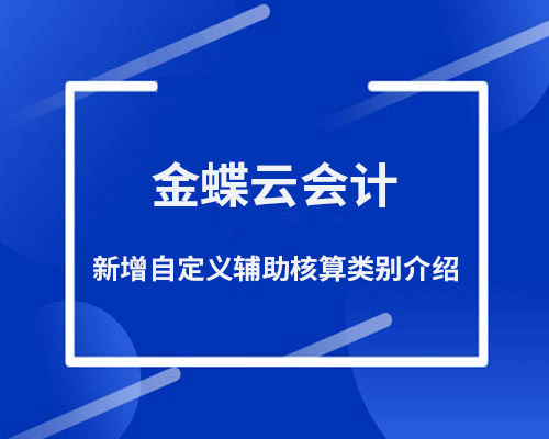 辅助核算类别是什么？如何新增自定义辅助核算类别？