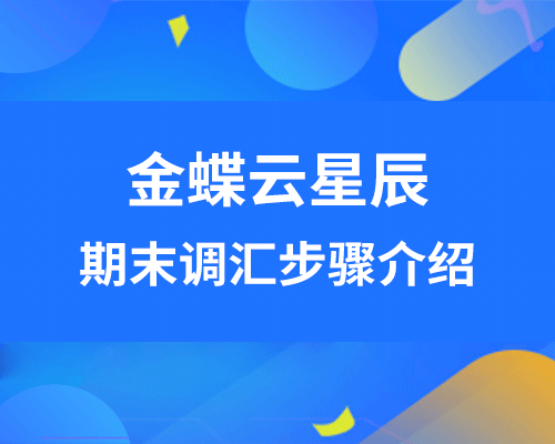 金蝶云星辰期末调汇步骤介绍（新增币别和启用外币核算）